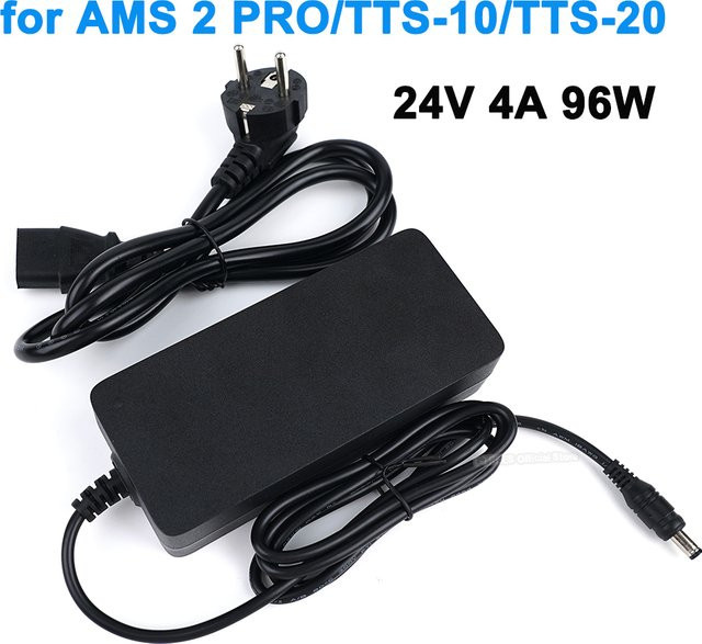 T-Trees Schaltnetzteil 24V 4A 96W Netzadapter für Bambu AMS 2 Pro 3D-Drucker Ersatzteil in Schwarz - Bild 1