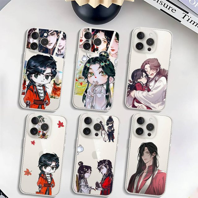 Tian Guan Ci Fu Handyhülle für Apple iPhone 11 12 13 14 15 16 Pro Max Plus X XR XS Transparent Weiche Schutzhülle - Bild 1