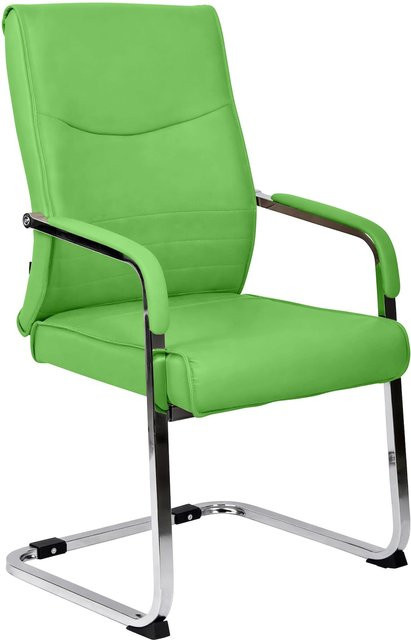 CLP Esszimmerstuhl Hobart ergonomischer Freischwinger mit Armlehnen und Metallgestell in modernem Design - Bild 1