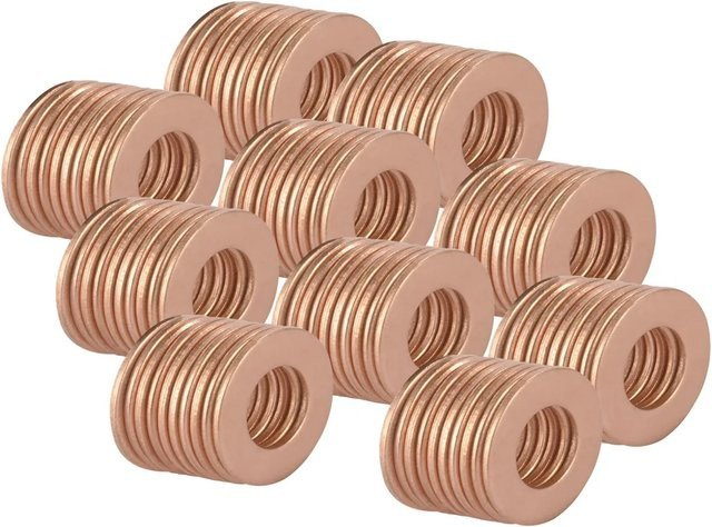 STAHLWERK Anschweißscheiben für Ausbeulpotter und Smart Repair Spotter, 2er Set, Farbe: Gold/Kupfer - Bild 1