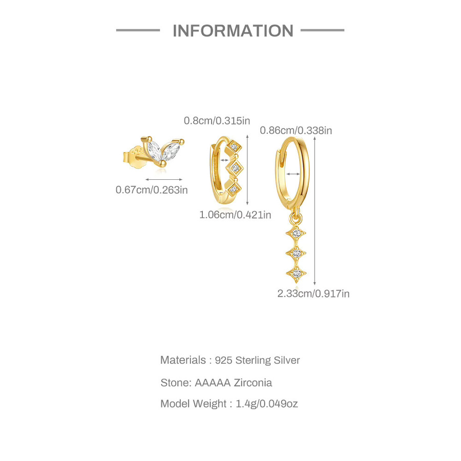 CANNER Ohrring Set, 925 Silber, Damen - Bild 1