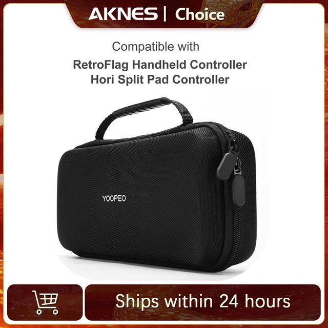 YOOPEO Tragbare Tragetasche für Retroflag Handheld Controller 10 und Hori Split Pad Gamepad, Schwarz - Bild 1