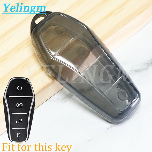 YELINGM Transparente TPU Autoschlüssel-Schutzhülle für BYD Dolphin Seal Sedan Song Plus Qin Tang Atto 3 E2 - Bild 1
