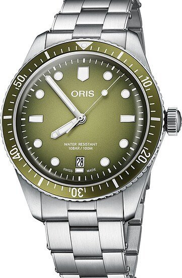 Oris Armbanduhr Divers Sixty Five, Automatik, Edelstahl, Grün, 40 mm, Unisex - Bild 1