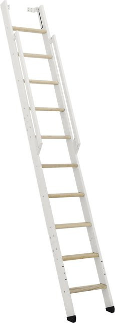 Minka Raumspartreppe Strong mit 10 Stufen aus Fichte in Weiß für eine Geschosshöhe bis 243 cm - Bild 1