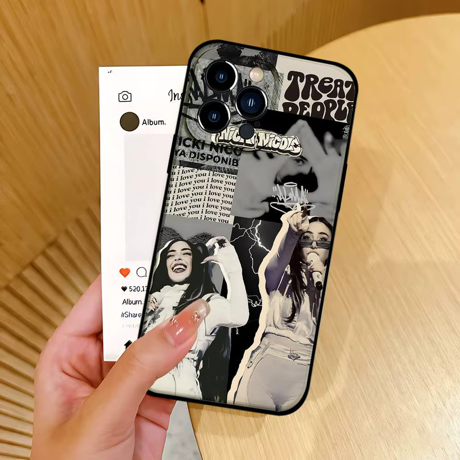 Sänger H-Nicki-NicoleS Handyhülle für Apple iPhone 15 16 17 Pro Max Plus in Multicolour - Bild 4