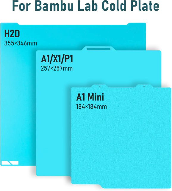 Bambu Lab Bambus-Kühlplatte doppelseitige Bauplatte für A1 Mini A1 P1S P1P X1 3D-Druckerzubehör - Bild 1