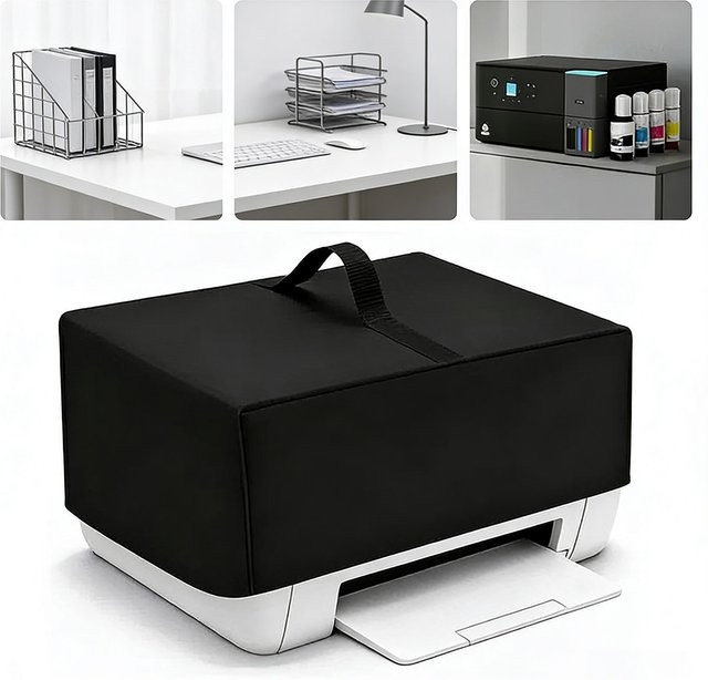 Epson Oxford Druckerabdeckung in Schwarz mit verstärktem Tragegriff für EcoTank ET-2800, ET-2850 und ET-2400 - Bild 1