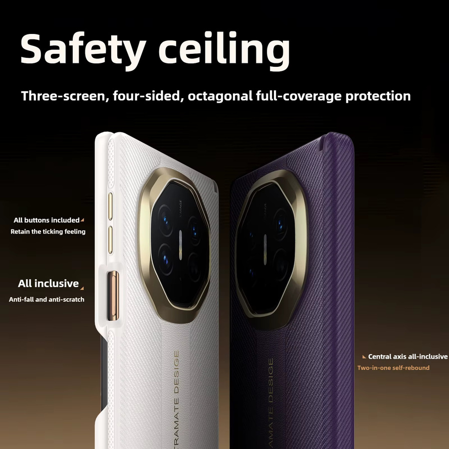 IMCHEN Magnetische Schutzhülle für Huawei Mate XT mit Metalllinse und Mittelachsen-Design - Bild 5