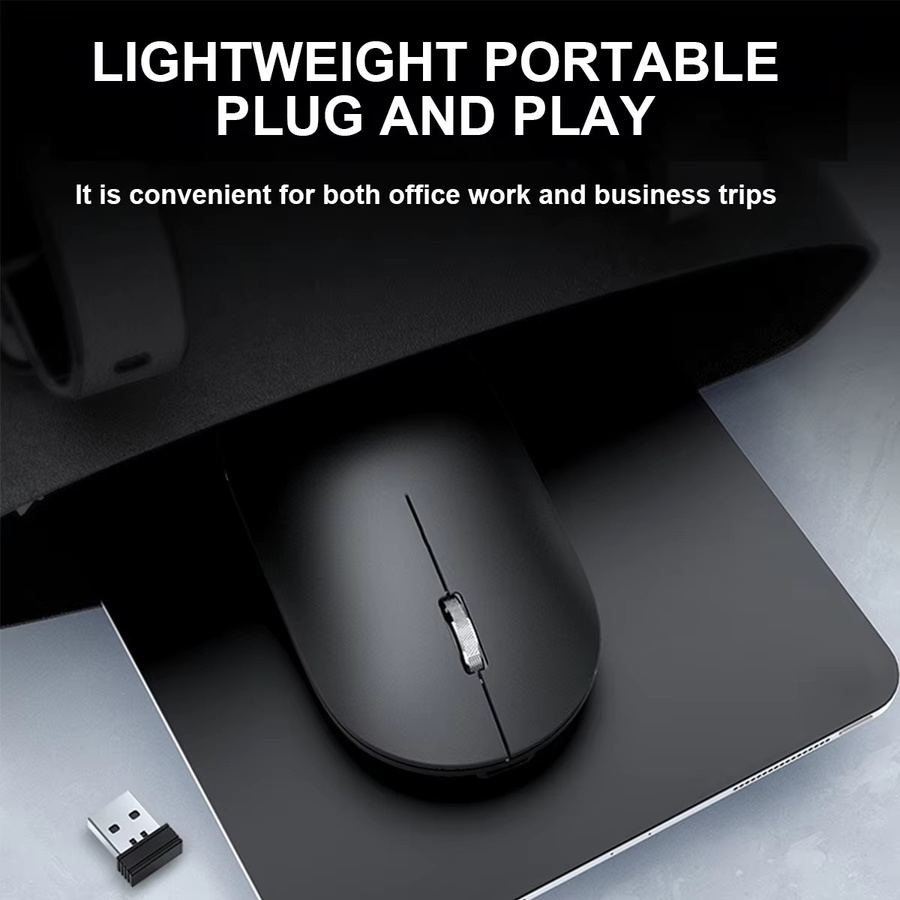 Ergonomische kabellose Congdi Maus mit 3 einstellbaren DPI-Werten in Schwarz oder Grau für Laptop, Büro und Gaming - Bild 5