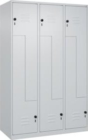 C+P Z-Spind Classic PLUS Spind mit 6 Fächern, Grau, H x B x T: 185 x 120 x 50 cm - Bild 1