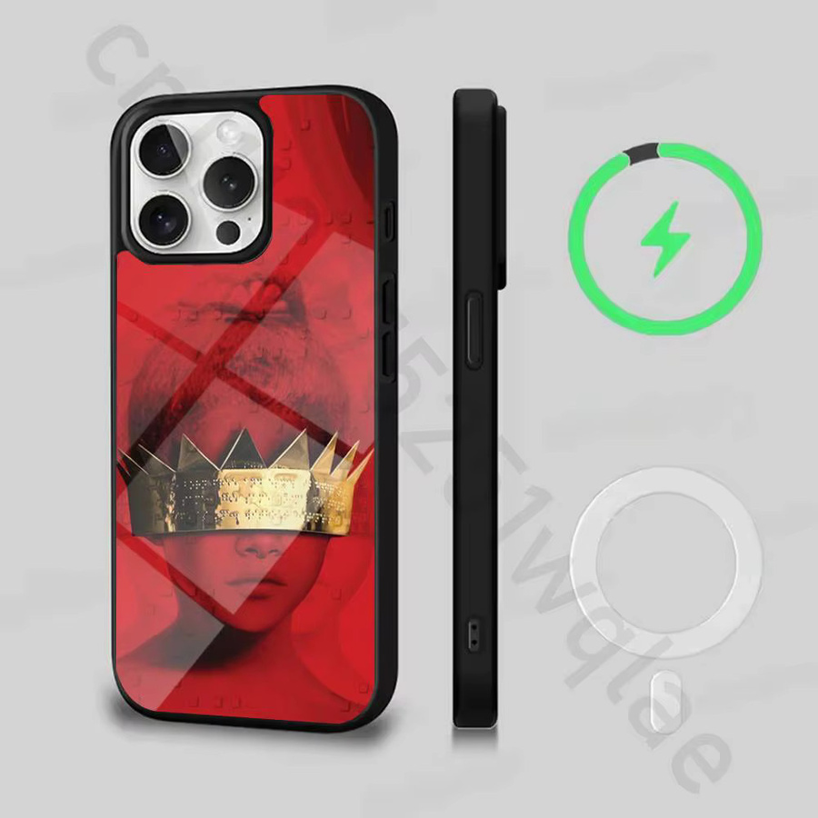 Singer R-RIHANNA MagSafe Handyhülle mit magnetischer kabelloser Ladefunktion für iPhone 17 16 15 14 13 12 11 Pro Max Plus Mini - Bild 2