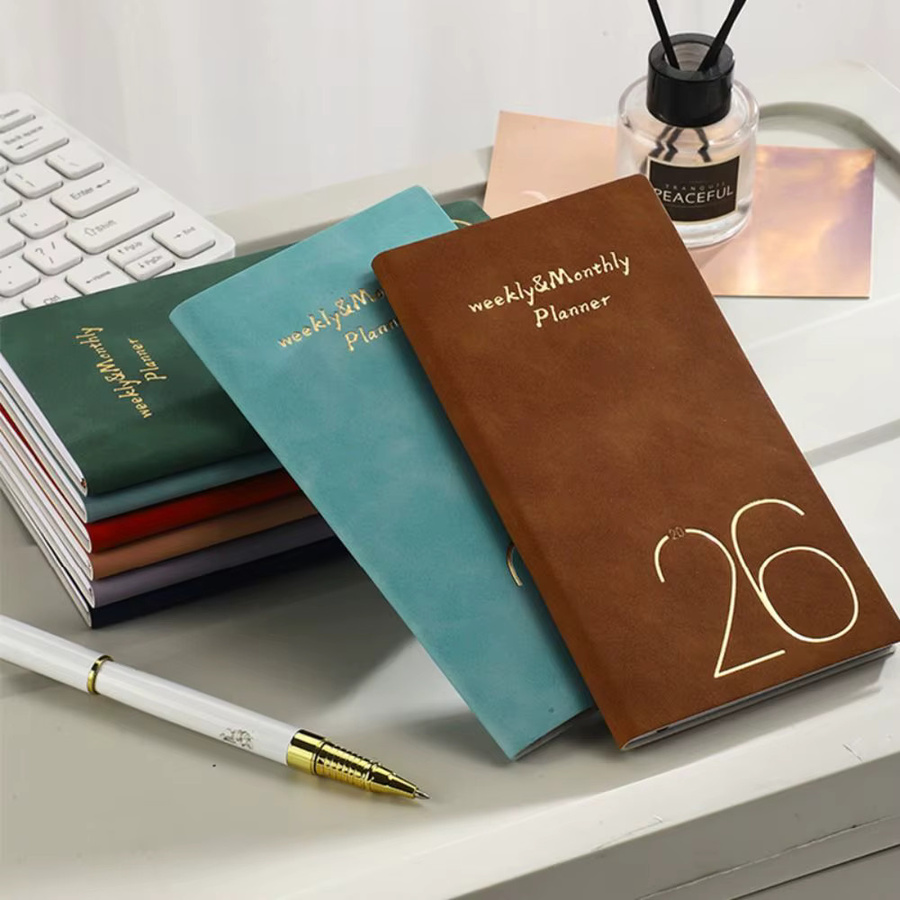 Mini A6 Agenda-Buch 2026 in Blau mit täglichem und wöchentlichem Planer sowie To-Do-Liste für Studenten und Schule - Bild 2