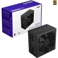 NZXT C750 GOLD CORE PC-Netzteil, 750 Watt, 80 Plus Gold, Schwarz und Gold - Bild 1