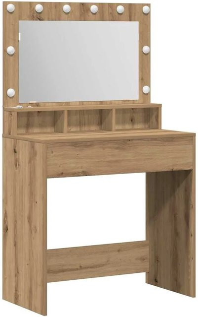 vidaXL Schminktisch Artisan-Eiche in Braun aus Holzwerkstoff mit B/T/H: 79 x 41 x 135 cm - Bild 1