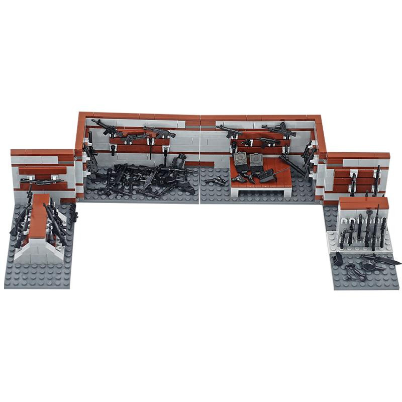 Linyi toy Waffenkammer Gebäude Bausteine Spielset Militär - Bild 2