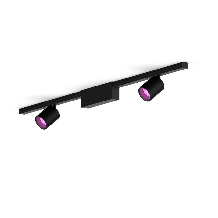 Philips Perifo Basis-set Gerade Deckenleuchte Schwarz mit 2 Spots für Philips Hue - Bild 1