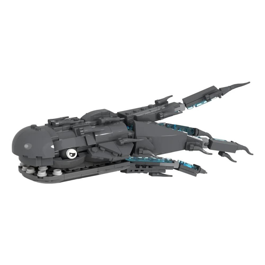 Gobricks MOC Purrgil Weltraumwal Bausteine Spielzeug ab 14 Jahren - Bild 2