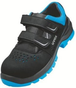 uvex Sandalen 2 xenova S1P Sicherheitsschuhe Schwarz Blau Weite 11 Größe 43 - Bild 1