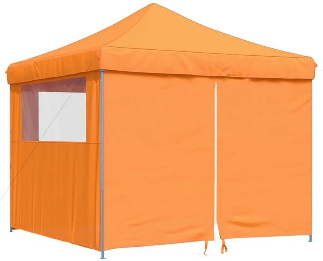 vidaXL Partyzelt Pop-Up Faltbar mit 4 Seitenteilen Orange und Blau B/T/H: 315 x 292 x 14 cm - Bild 1