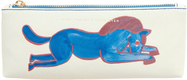 Rico Design Etui Pferd in Blau und Beige mit Reißverschluss, B/T/H: 20,0 x 6,5 x 6,5 cm - Bild 1