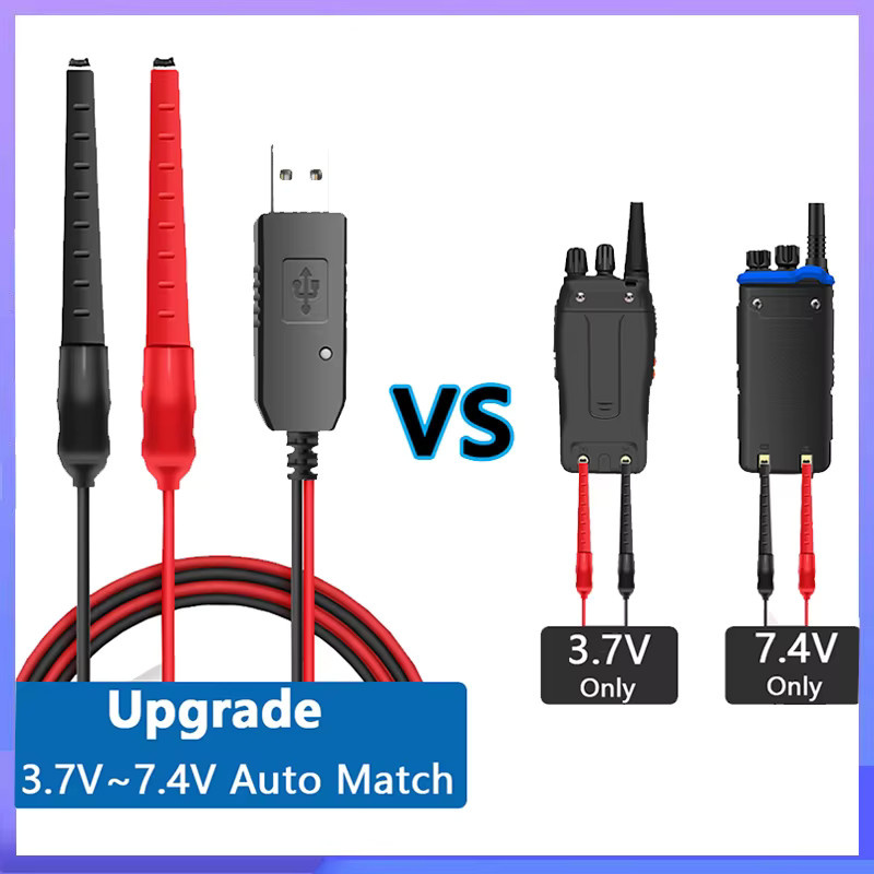 Universal USB-Ladegerät für Walkie Talkies Quansheng UV K5 K6 UV 5R Plus und Baofeng UV 82 DM 1701 UV 17 Zwei-Wege-Funkgeräte 3,7-7,4 V - Bild 3