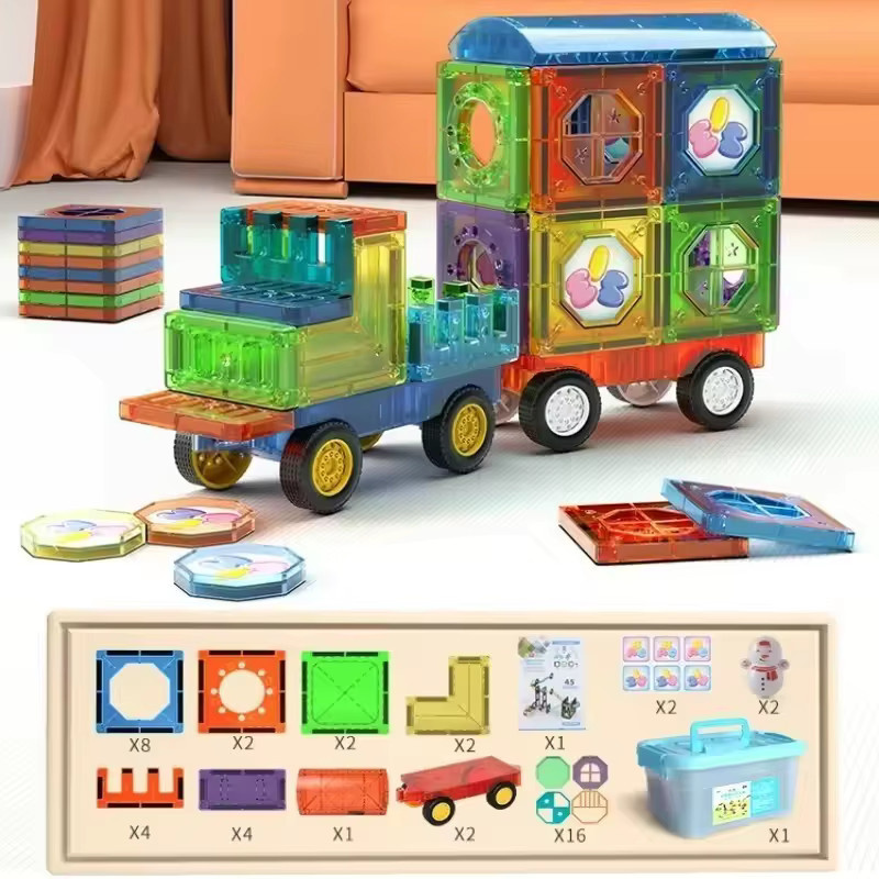 YunDuo BaBy Magnetische Bausteine Marmor Run Rennstrecke, ab 4 Jahre - Bild 3