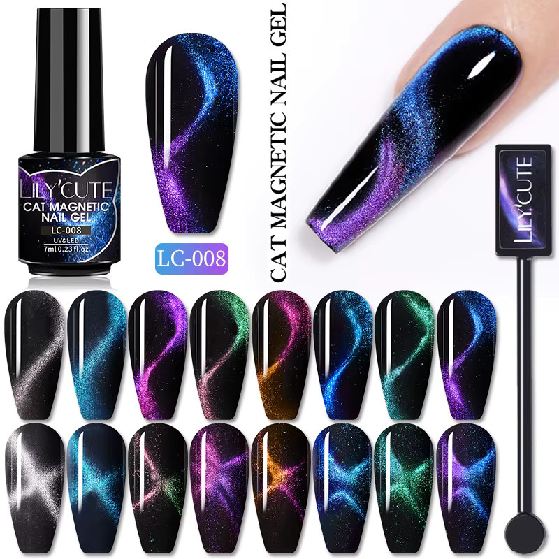 LILYCUTE Magnetischer Gel Nagellack, 7 ml, Glänzend - Bild 6