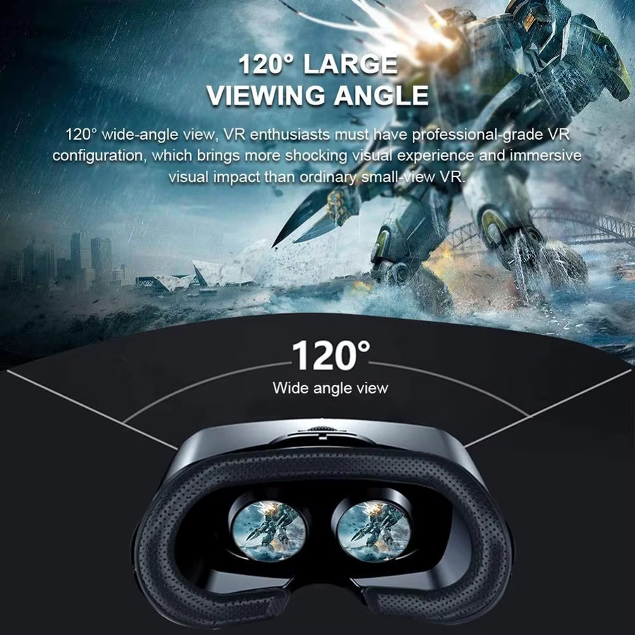 Viar VR Pro Virtual Reality Headset 3D-Brille für Smartphones in Schwarz - Bild 3