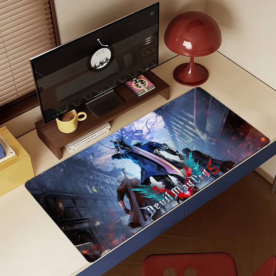 Game D-Devil M-May C-Cry-S Mauspad in Multicolour, rutschfeste Gamer-Schreibtischunterlage für Laptop und Büro - Bild 4