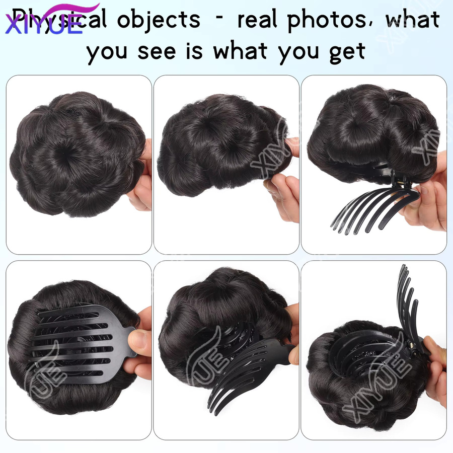 XIYUE Haarteil Chignon Haarknoten, Damen, Synthetische Hochtemperaturfaser - Bild 4