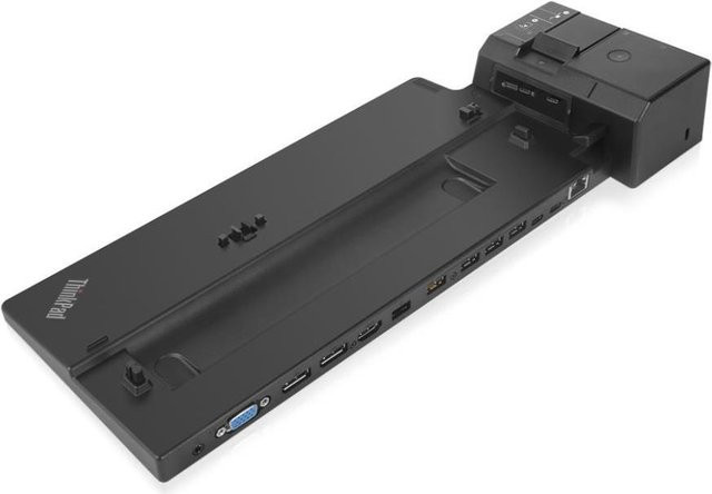Lenovo 01HY744 Notebook-Dockingstation und Portreplikator in Schwarz mit HDMI, DisplayPort, USB-C, USB-A und Ethernet/LAN - Bild 1