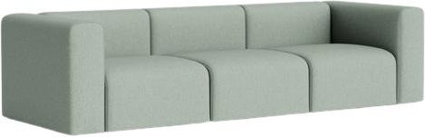 HAY Mags 3-Sitzer Sofa Kombination mit Armlehnen und Federkern in verschiedenen Bezügen wie Leder, Stoff oder Samt und Massivholzrahmen - Bild 1