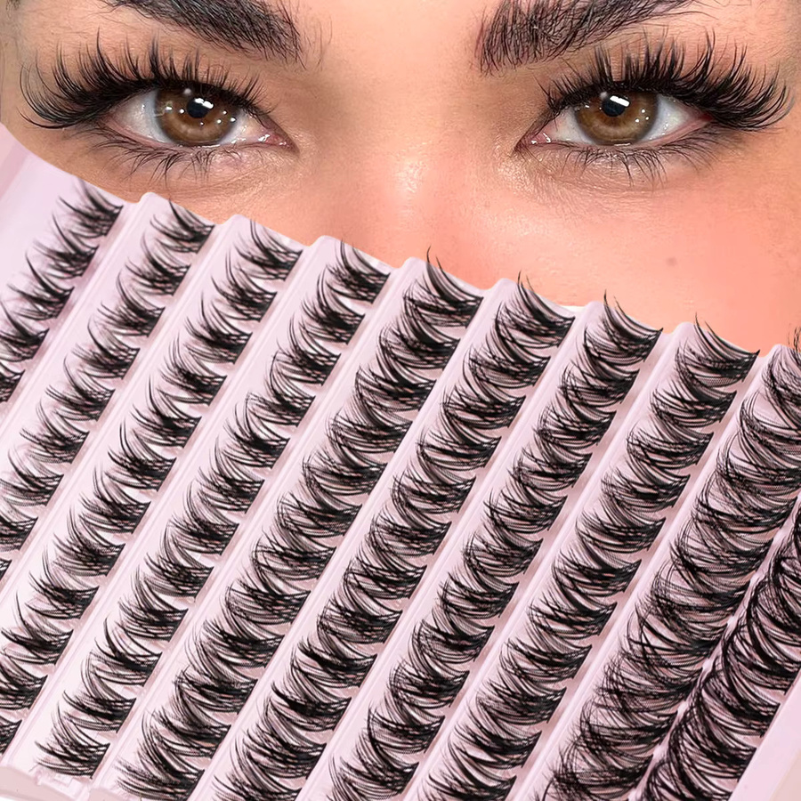 SEXYSHEEP Wimperncluster, 8–16 mm, 3D, Natürlich, Unisex - Bild 2