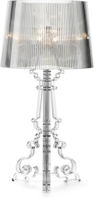 JIANKEXING Acryl-Schreibtischlampe in Transparent mit warmweißem Licht für Schlafzimmer und Home Office - Bild 1