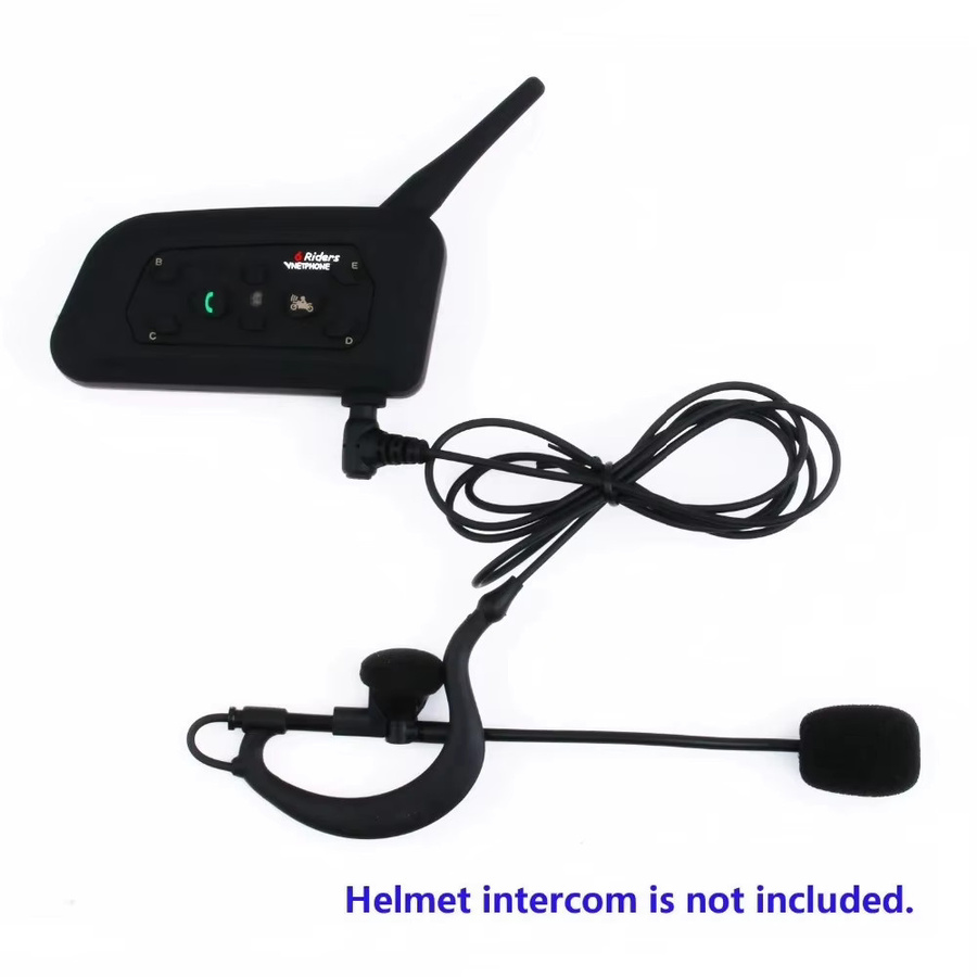 EJEAS Schiedsrichter Intercom Headset mit 3,5 mm Schnittstelle, In-Ear Kopfhörer für Fußball, Schwarz - Bild 3