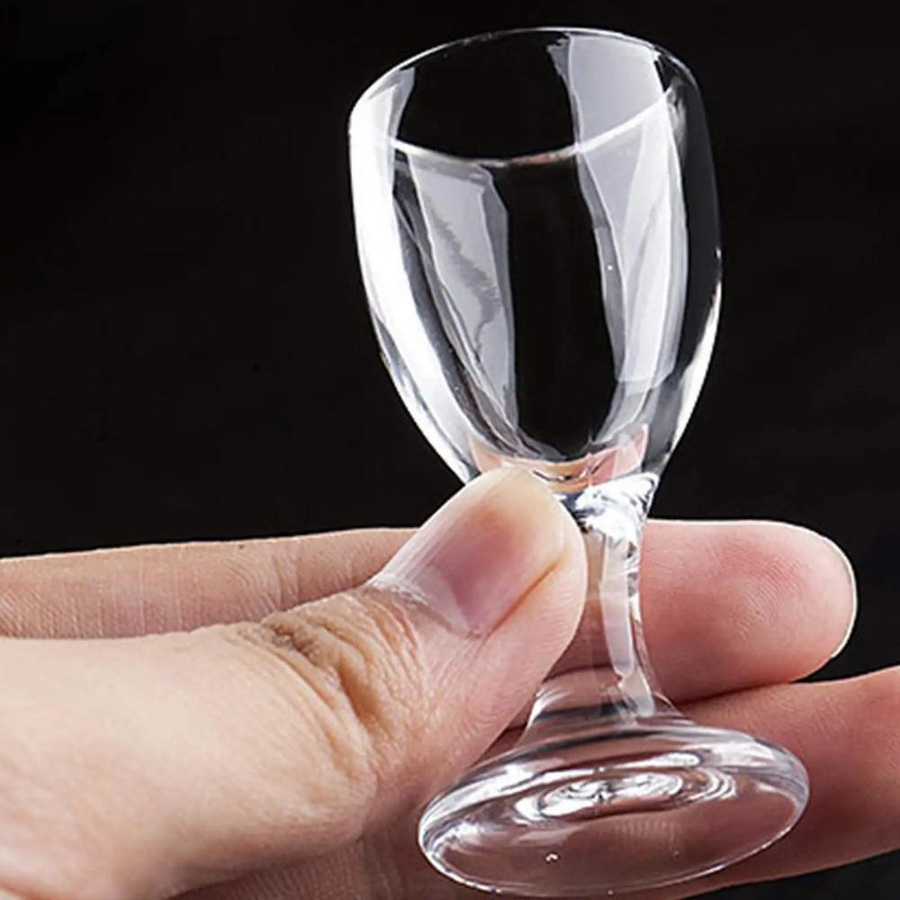 6er Set Mini Schnapsgläser für Sake und Baijiu, transparent, 10 ml - Bild 3