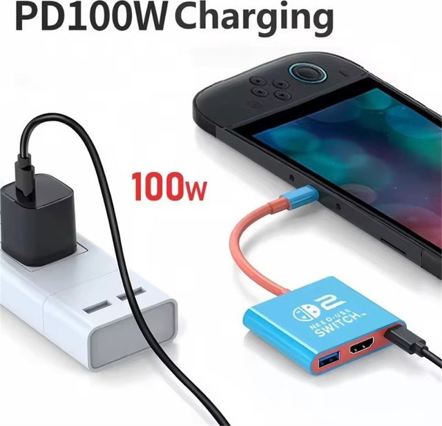 FANGTUOSI Dockingstation für Nintendo Switch und Switch OLED, 4K 60Hz USB-C Hub mit HDMI und USB-C 3.0 PD100W Ladefunktion - Bild 1