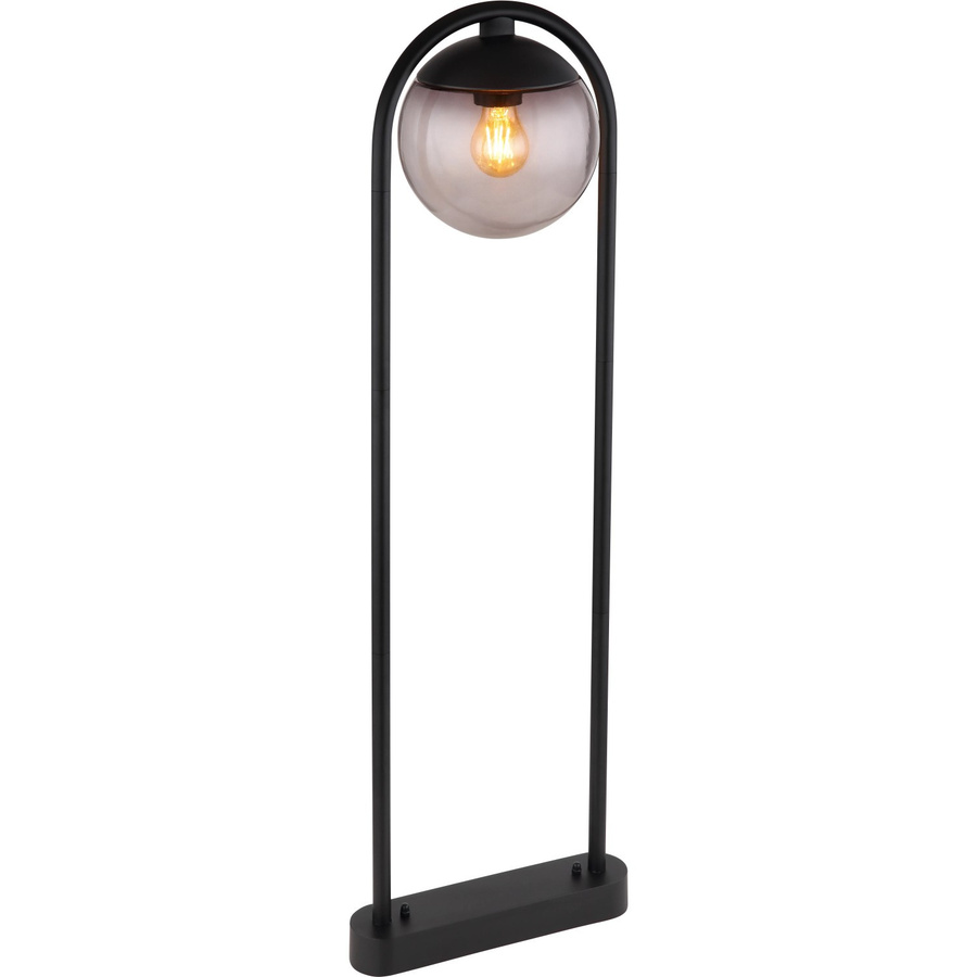 Globo Außenleuchte modern aus Metall in Schwarz mit transparentem Glas, Höhe: 100 cm, Tiefe: 32 cm - Bild 4