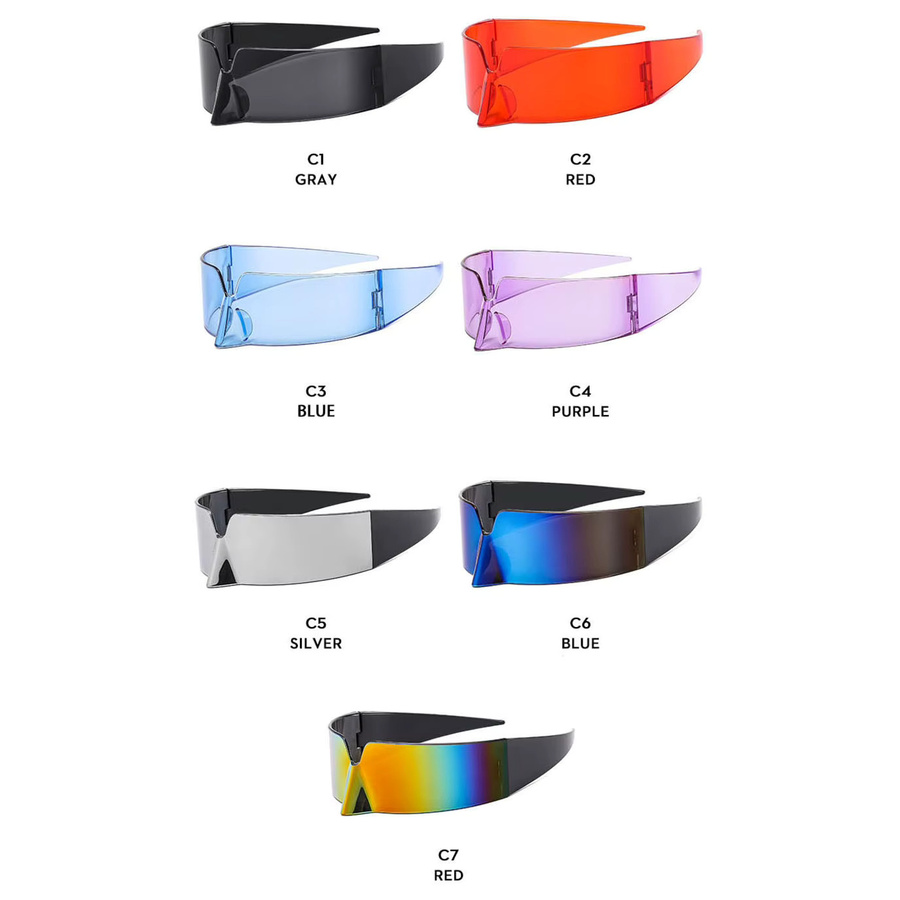 TOYEARN Sonnenbrille, randlos, Unisex, Kunststoff, wrap - Bild 4