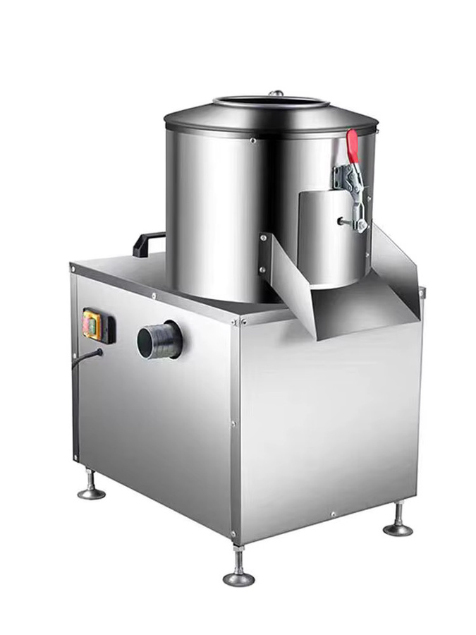 XTMAU Automatische kommerzielle Schälmaschine aus Edelstahl in Silber für Zwiebeln und Kartoffeln - Bild 5