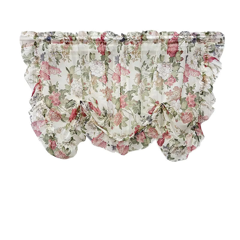 Tiyana Voile-Vorhang mit floralem Design in Transparent, Breite: 100 cm, Höhe: 150 cm - Bild 7