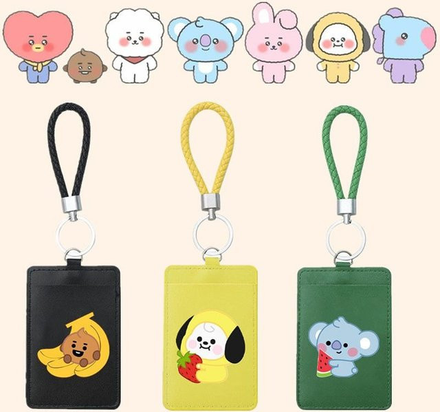 BT21 CHIMMY COOKY Fanartikel Set mit Kartenhüllen und Ausweisschutzhüllen - Bild 1