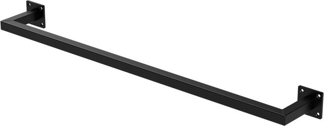 ML-Design Kleiderstange Garderobe zur Wandmontage aus Stahl in Schwarz Matt, B: 90 cm, H: 12 cm, T: 1,7 cm - Bild 2