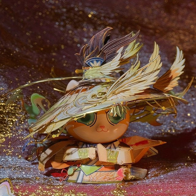 MU Strange Color Cat Hero, 3D Stereoskopisches Metallpuzzle, Bunt / Mehrfarbig - Bild 1