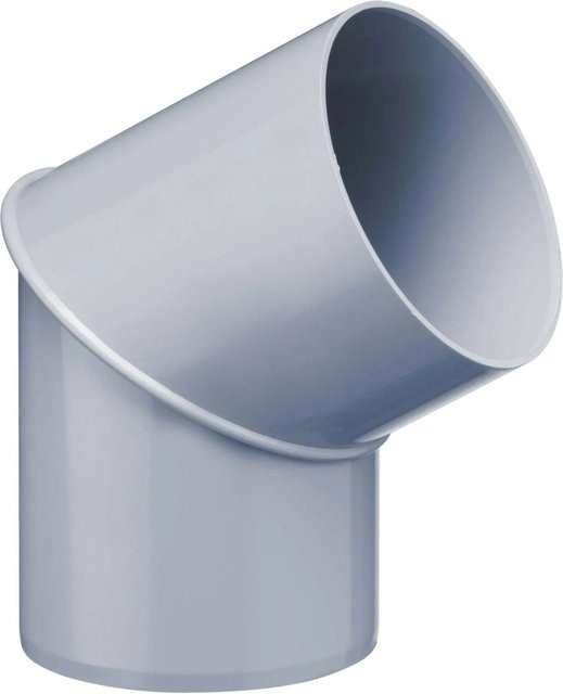 Inefa Rohrbogen 60 Grad DN 100 aus PVC in Grau für Fallrohre - Bild 1