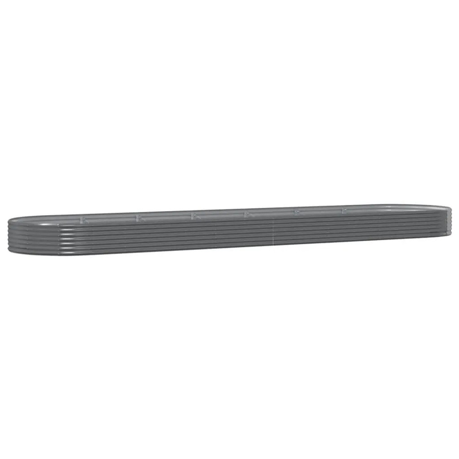 Furnicato Hochbeet aus verzinktem Stahl in Grau, B: 600 cm, T: 140 cm, H: 36 cm - Bild 2