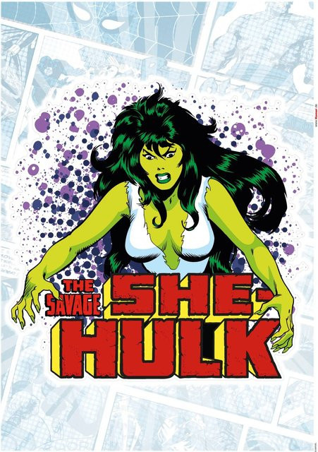 Komar Deko-Sticker She-Hulk Classic Multicolor Breite: 50 cm, Höhe: 70 cm - Bild 1