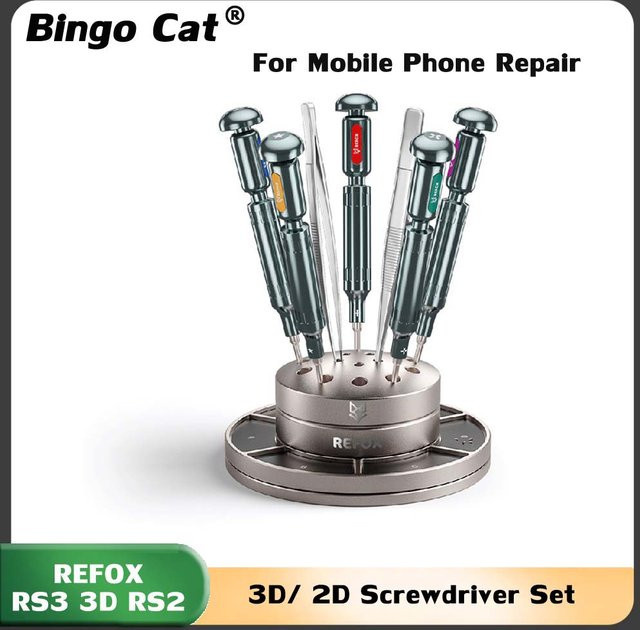 Refox Schraubendreher Set für Smartphone Reparaturen zur Demontage von RS3 3D und RS2 2D Modellen mit hoher Härte - Bild 1
