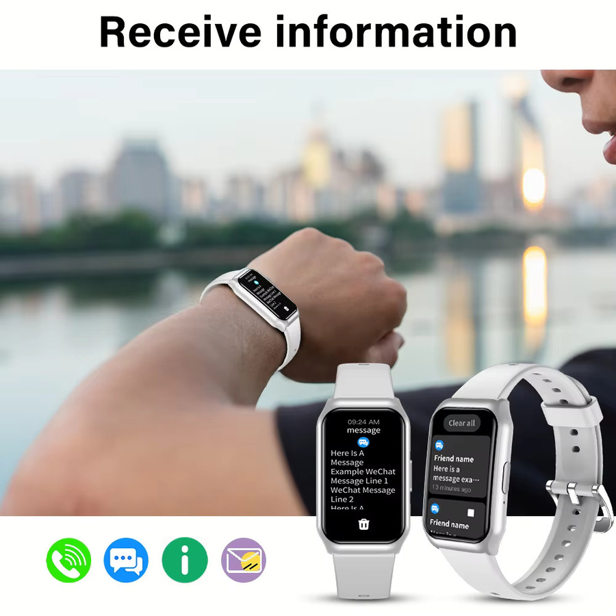 LAXASFIT Smartwatch mit 1,45 Zoll HD-Bildschirm, Bluetooth-Anruf, Sprachsteuerung und Fitness-Tracker für Android und iOS, Grün, Unisex - Bild 3